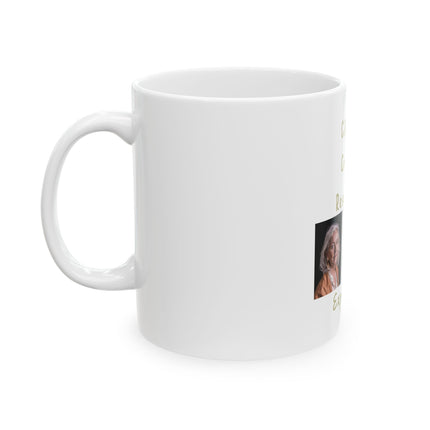 CRONE Ceramic Mug – “C.R.O.N.E. Creative Researcher of New Experiences” Inspirational Coffee Cup