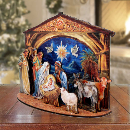 The Birth of Jesus Nativity Scene Decorative Village Set by G. Debrekht Nativity Holiday Decor - 852761-3