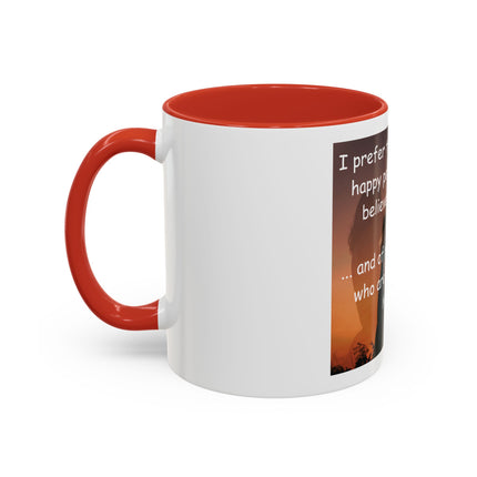 Magic & Happiness Quote Coffee Mug – "I prefer the company of happy people who are believers in magic"