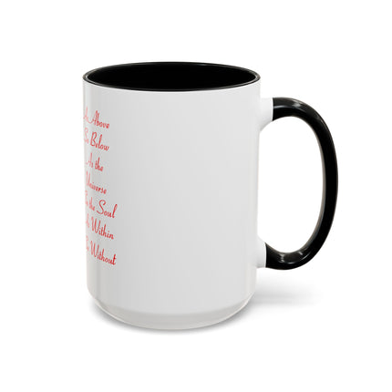 Witchy Forest Coffee Mug — 'As Above So Below' Spiritual Pagan Tea Cup (11/15oz)