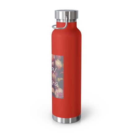 Happy Ostara Copper Bottle — 22oz Vacuum Water Bottle Celebrating Spring Equinox