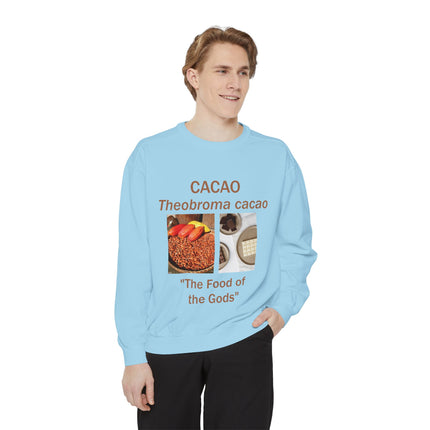 Cacao Sweatshirt - The Food of the Gods - Unisex Garment-Dyed Comfort
