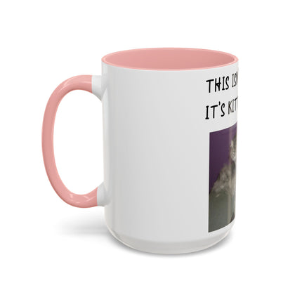 Kitty Glitter Mug – 15oz Accent Ceramic Cup for Cat Lovers