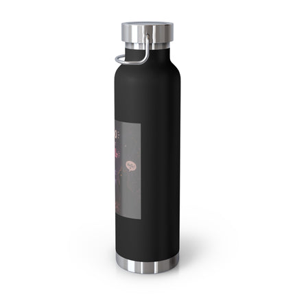 22oz Copper Vacuum Bottle — Cute Ghost "Boo is just hello in ghost language" Insulated Bottle