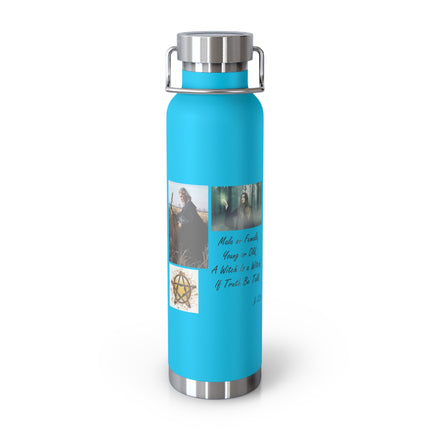 Inspirational Copper Vacuum Insulated Bottle - 22oz - Motivational Design for Adventurers