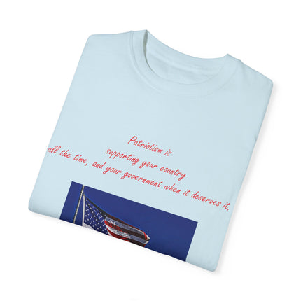 Mark Twain Quote Tee – Patriotic Unisex Flag Shirt in Soft Cotton