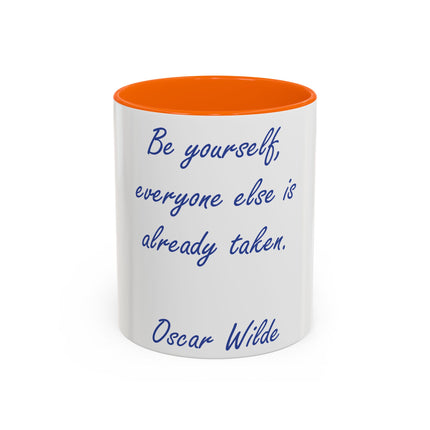 Inspirational Accent Mug – Oscar Wilde Quote, 11oz Ceramic Gift