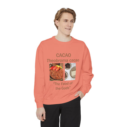 Cacao Sweatshirt - The Food of the Gods - Unisex Garment-Dyed Comfort