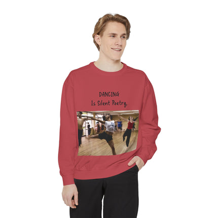 Dance Lover Gift Sweatshirt – “Dancing Is Silent Poetry” Quote