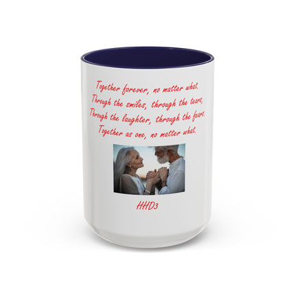 Accent Coffee Mug — 'Together Forever' Romantic Photo Mug (11/15oz)