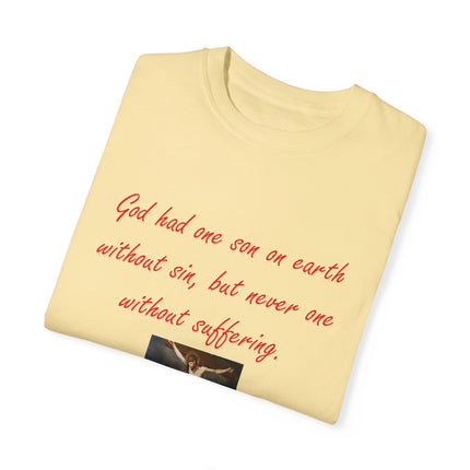 Saint Augustine Quote Tee – Unisex Garment-Dyed Shirt of Faith