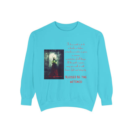 Blessed Be The Witches Sweatshirt - Unisex Garment-Dyed Style