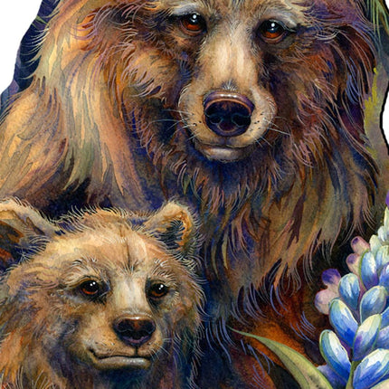 Grin & Bear it Grizzly Mother & Cub Wildlife Outdoor Decor by J. Bergsma - Wildlife Holiday Decor - 8591947F-JB-2