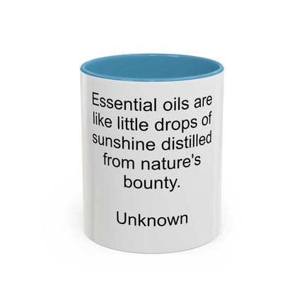 Essential Oils Quote Coffee Mug — “Essential oils are like little drops of sunshine...”