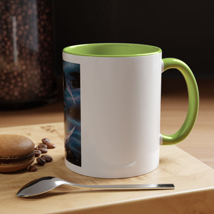 Moonlit Cat Coffee Mug — Whimsical Night Sky Art for Cat Lovers (11/15oz)