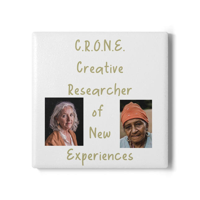 C.R.O.N.E. Ceramic Coaster – Creative Researcher of New Experiences