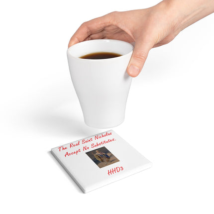 Saint Nicholas Coaster - Christmas Coaster with Inspirational Quote