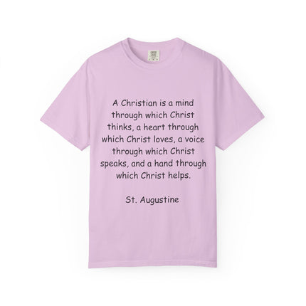 Inspirational Christian Quote T-Shirt - Unisex Garment-Dyed Tee