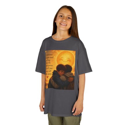Kids Hug Tee — "Sometimes all you need is a hug" Heartwarming Children's T‑Shirt