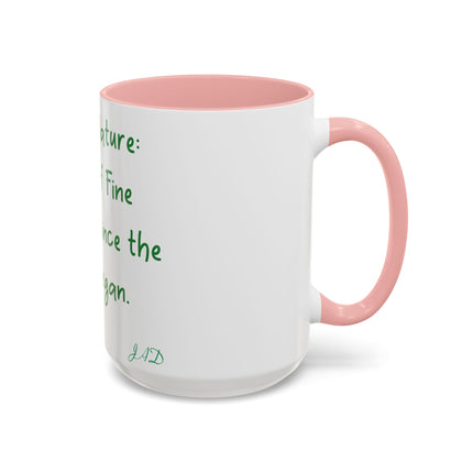 Mother Nature Accent Mug – 15oz Ceramic Cup for Eco Enthusiasts