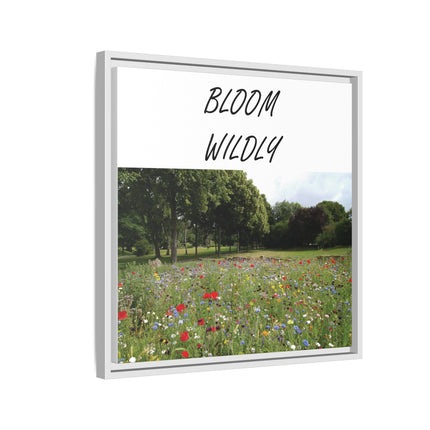 Bloom Wildly Framed Canvas Print — Wildflower Meadow Wall Art