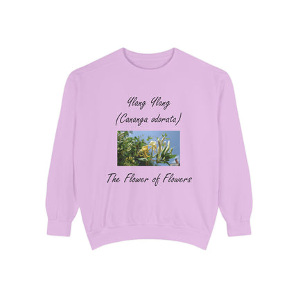 Unisex Ylang Ylang Sweatshirt - Floral Design & Comfort
