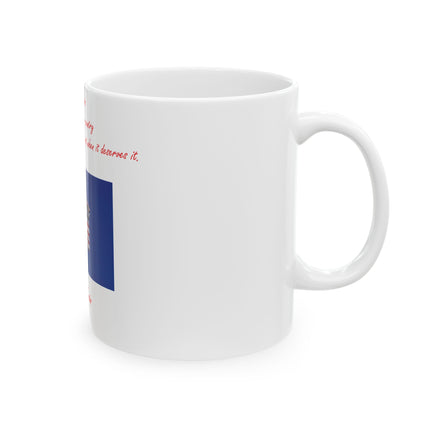 Mark Twain Quote Mug – 11oz Patriotic Ceramic Cup for Daily Joy