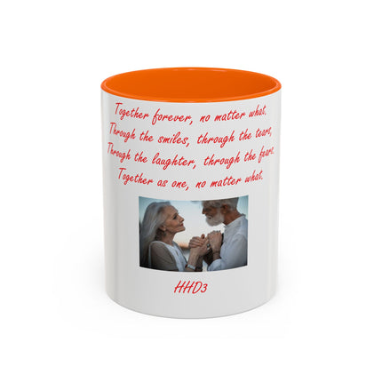 Accent Coffee Mug – “Together Forever” – Romantic Gift – 11oz