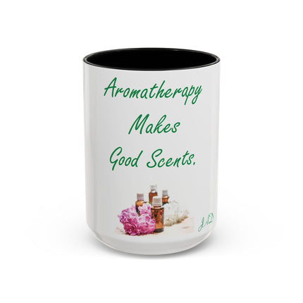 Aromatherapy Accent Mug – “Makes Good Scents” Design, 15oz