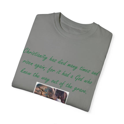 Chesterton Quote T-Shirt – Resurrection Design – Unisex Tee
