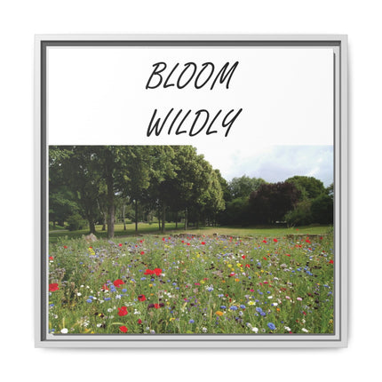 Bloom Wildly Framed Canvas Print — Wildflower Meadow Wall Art