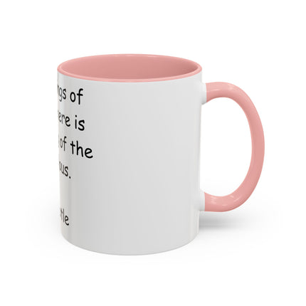Aristotle Quote Accent Mug – 11oz Ceramic Cup for Nature Lovers