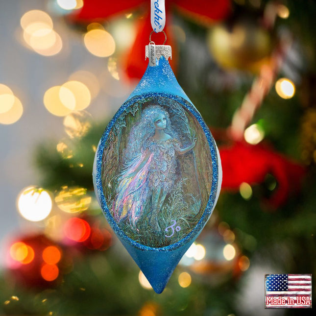 Forest Fairy Glass Ornament by Josephine Wall - Christmas Decor - 757-402-JW-0