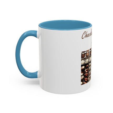 Chocolate Is Brain Fuel Accent Mug – 11oz – Sweet & Smart Gift