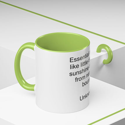 Essential Oils Quote Coffee Mug — “Essential oils are like little drops of sunshine...”