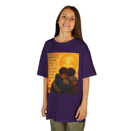 Kids Hug Tee — "Sometimes all you need is a hug" Heartwarming Children's T‑Shirt
