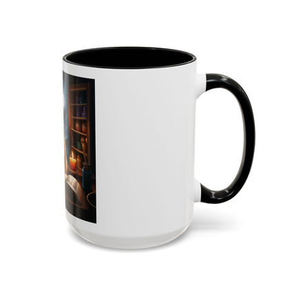 Moonlit Witch Cats Coffee Mug — Gothic Cat Magic Tea Cup (11/15oz)