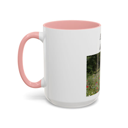 Bloom Wildly Floral Accent Coffee Mug — Inspirational Garden Photo 11/15oz