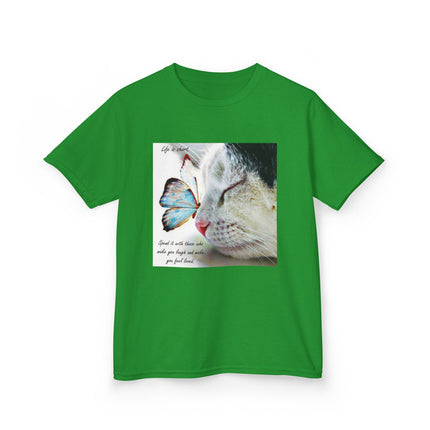 Butterfly Cat Kids Tee – Cute Graphic Shirt for Nature & Joy