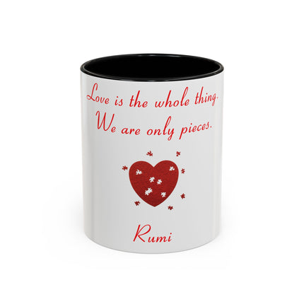 Rumi Love Quote Mug – 11oz Accent Cup for Coffee & Connection