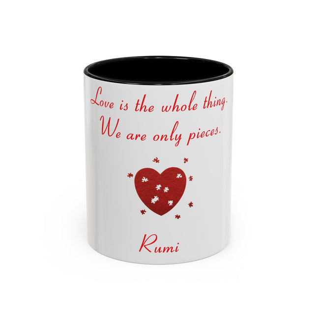 Rumi Love Quote Mug – 11oz Accent Cup for Coffee & Connection