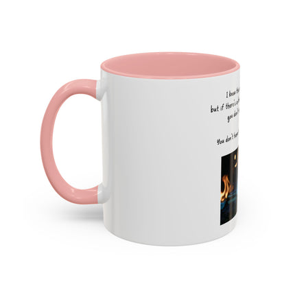 Book Lover Coffee Mug — "You Don’t Have to Burn Down the Library" Accent Mug