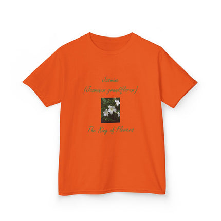 Jasmine Kids Tee – King of Flowers, Heavy Cotton