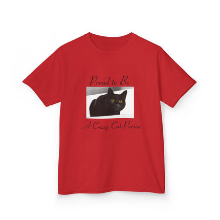 Proud Cat Person Kids Tee – Fun Cotton T-Shirt for Young Cat Lovers