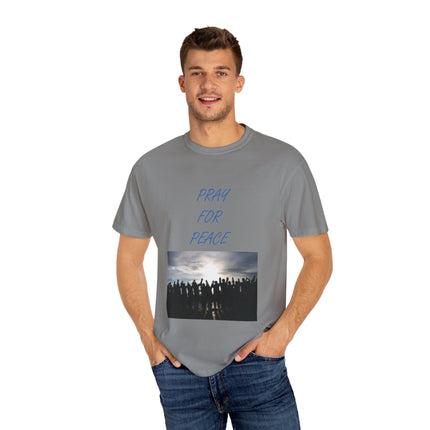 Unisex Pray for Peace T-Shirt – Garment-Dyed Comfort