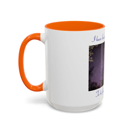 Starry Night Inspirational Coffee Mug – 15oz Accent Cup with Poetic Quote