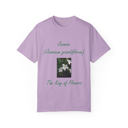 Jasmine Flower Tee – King of Flowers, Unisex Garment-Dyed