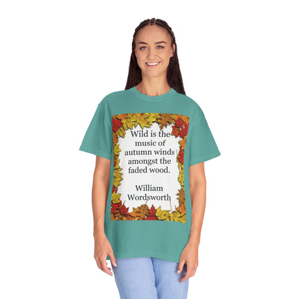 Wordsworth Autumn Quote T-Shirt