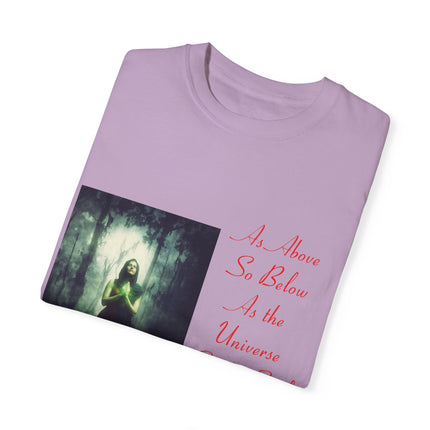 Mystic Quote T-Shirt – “As Above So Below” Graphic Tee (Unisex)