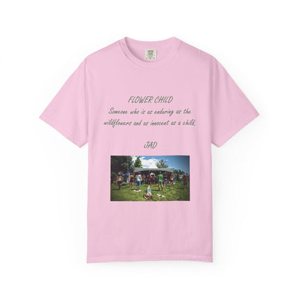 Flower Child Unisex Garment-Dyed T-Shirt – Vintage Inspiration for Free Spirits